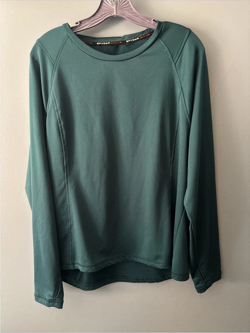 Spyder Active Men's Dark Green Stretch Performance Pullover XL Extra Large